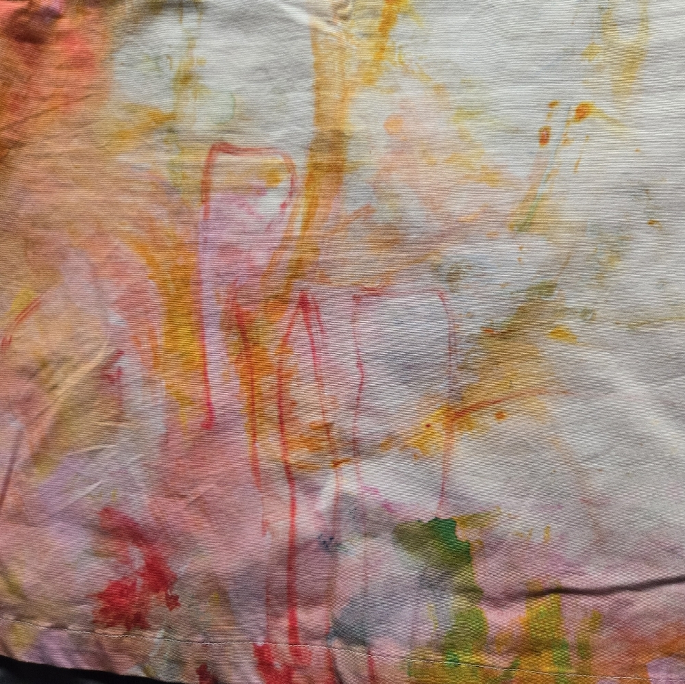 Anthropologie Colorful Painters Palette Abstract Women's A Line Skirt Sz 4 - Picture 3 of 7